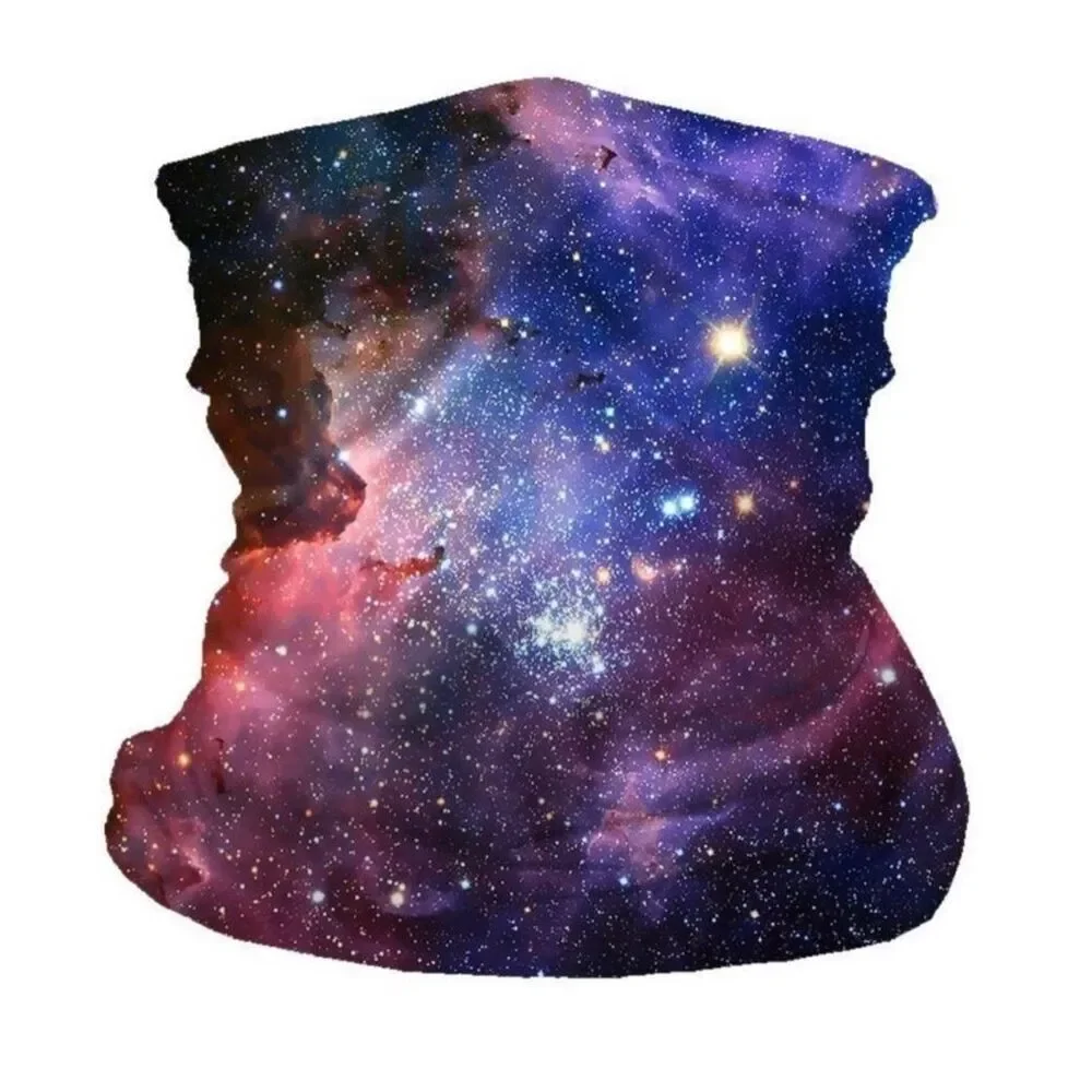 New in Package Unisex Galaxy Space Neck Gaiter Mask Buff Headband